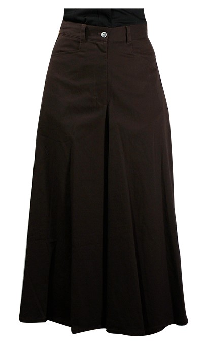 (image for) Frontier Old West Cotton Split Riding Skirt (Large / Denim Blue)